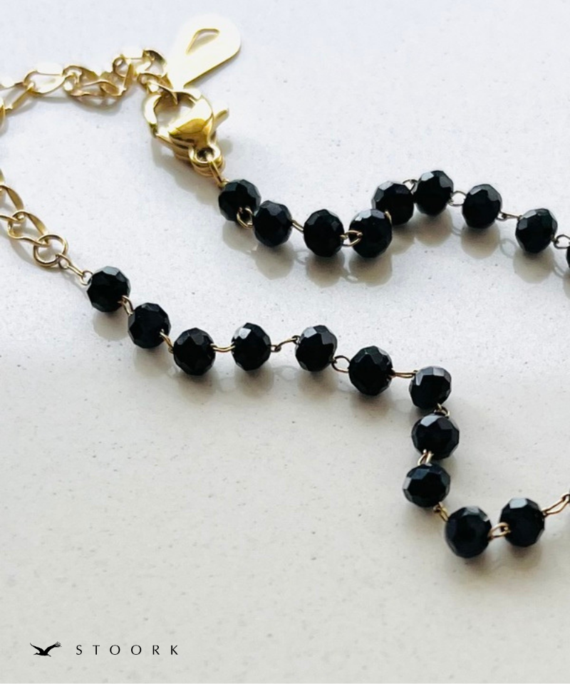 Tiny Black Beads Bracelet