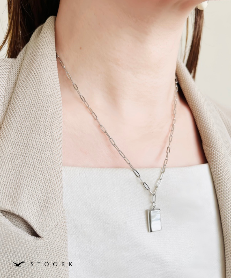 Square Shell Necklace