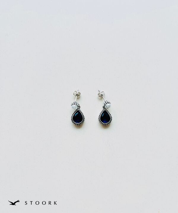 s925 Water Drop Pierce