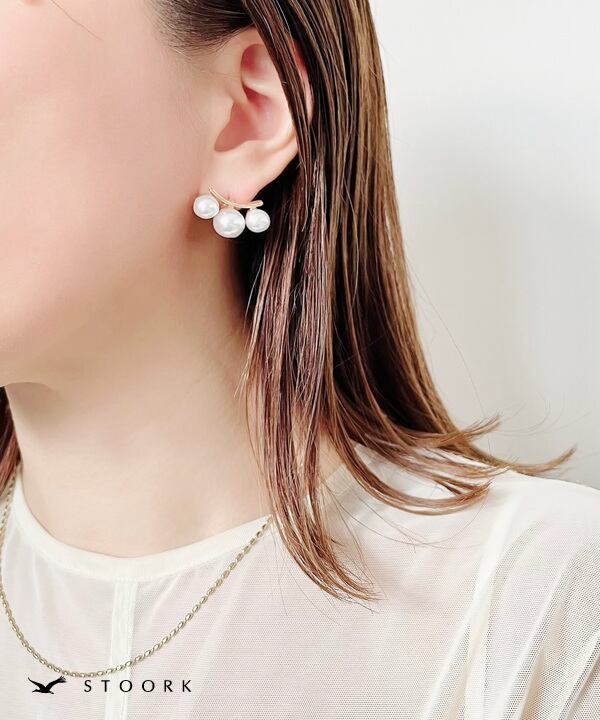 【再入荷】s925 3Pearl Pierce