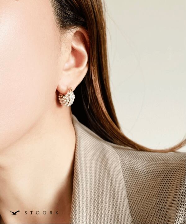 【再入荷】Basket Pearl Pierce