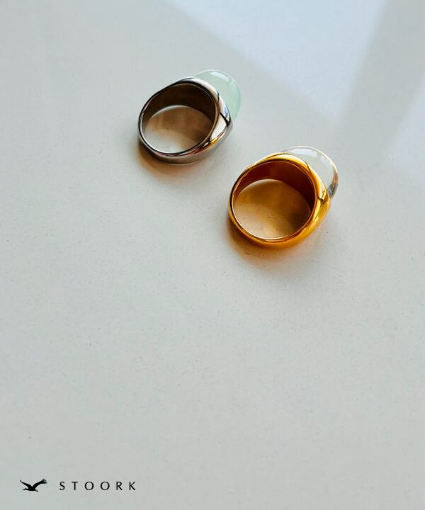 【再入荷】Clear Oval Ring