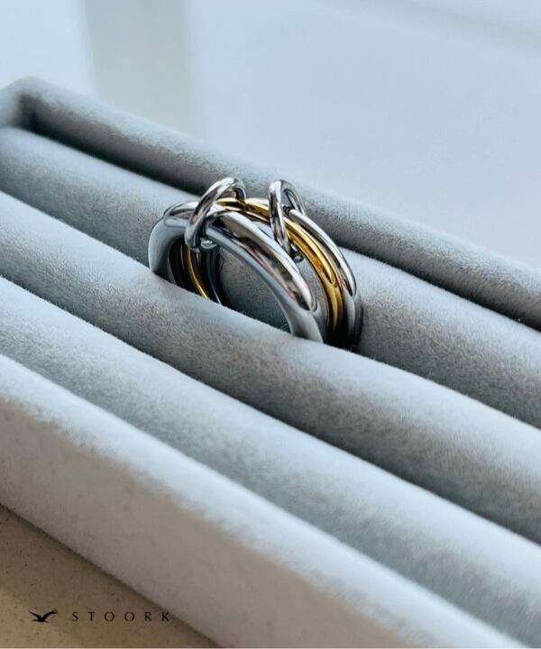 【再入荷】Bicolor Connected Ring