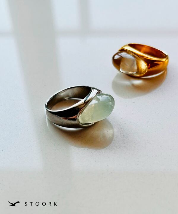 【再入荷】Clear Oval Ring