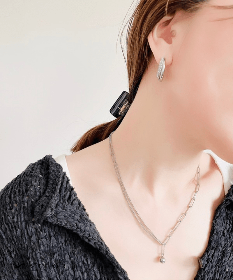Asymmetry Ball Chain Necklace - stoork