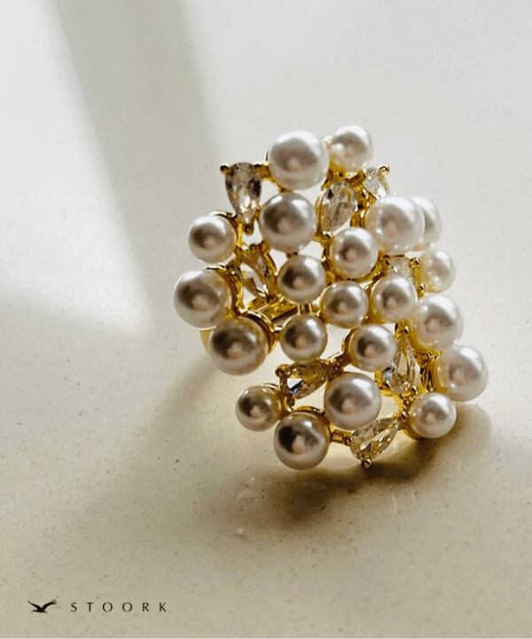 【再入荷】Volume Pearl Ring