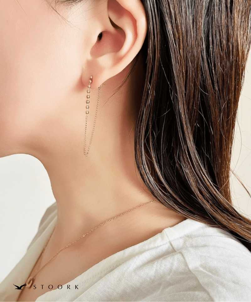 Ball Chain Drape Pierce - stoork
