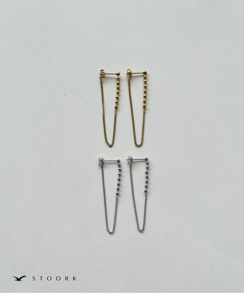 Ball Chain Drape Pierce - stoork