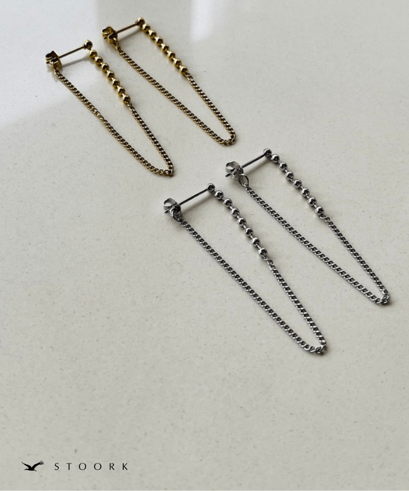 Ball Chain Drape Pierce - stoork