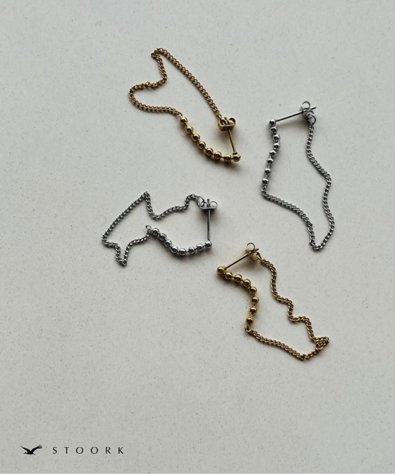 Ball Chain Drape Pierce - stoork