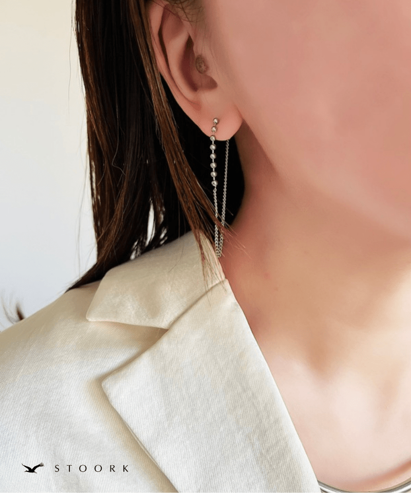 Ball Chain Drape Pierce - stoork