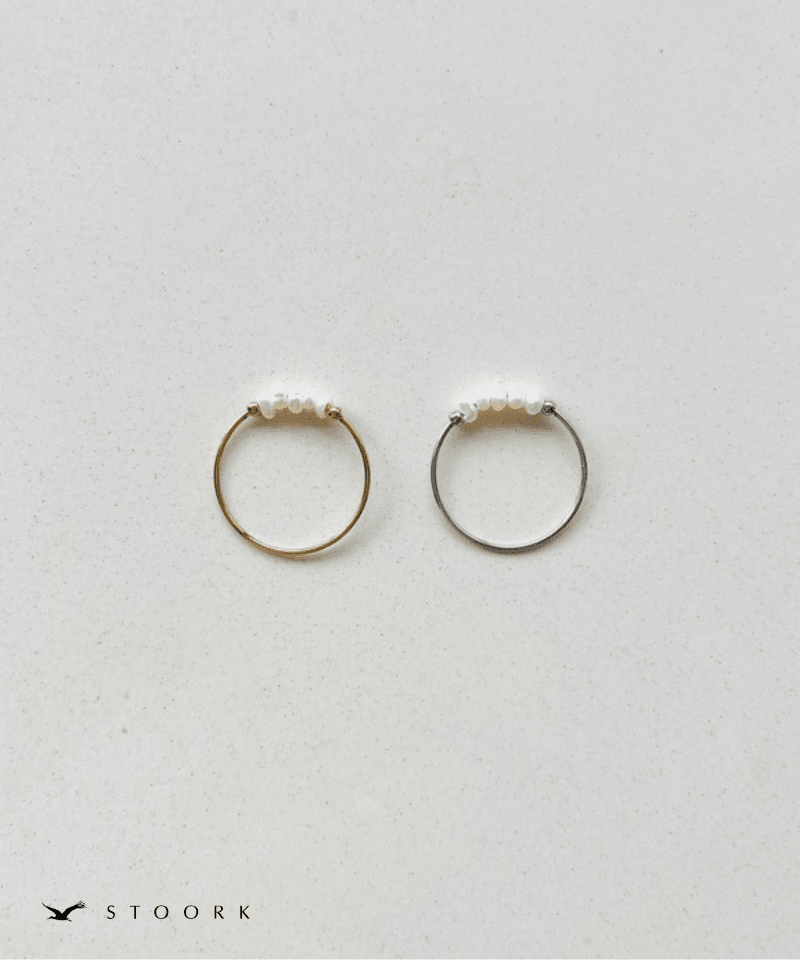 Bar Pearl Slim Ring - stoork