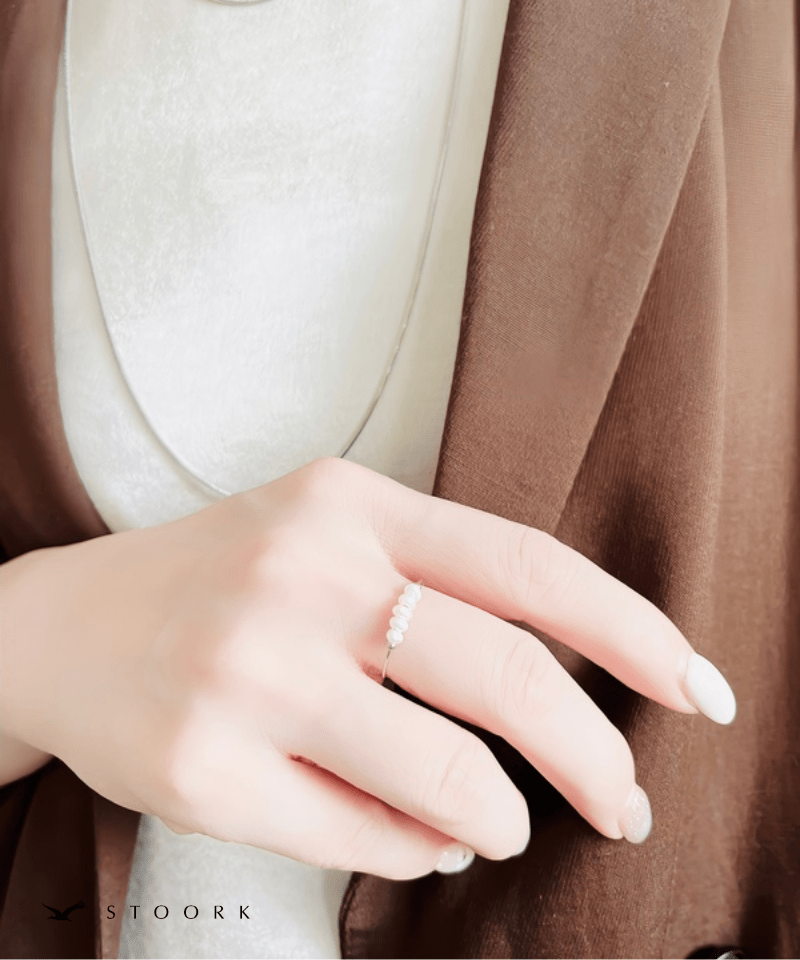 Bar Pearl Slim Ring - stoork