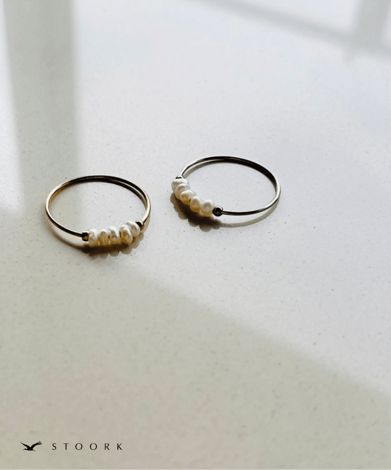 Bar Pearl Slim Ring - stoork