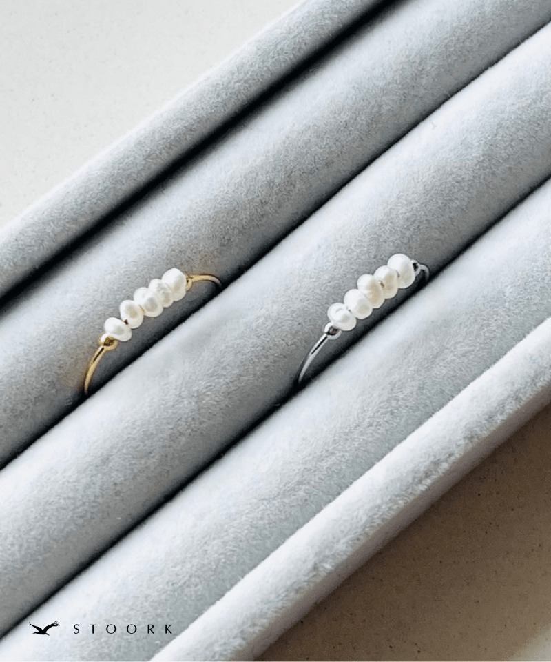 Bar Pearl Slim Ring - stoork