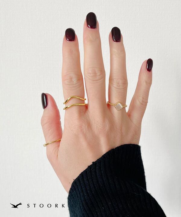 【再入荷】s925 Double Line Ring