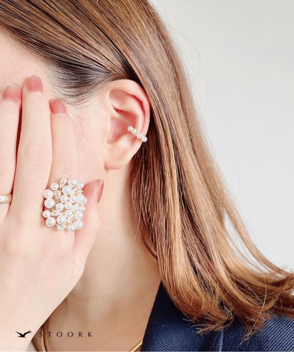 【再入荷】Volume Pearl Ring