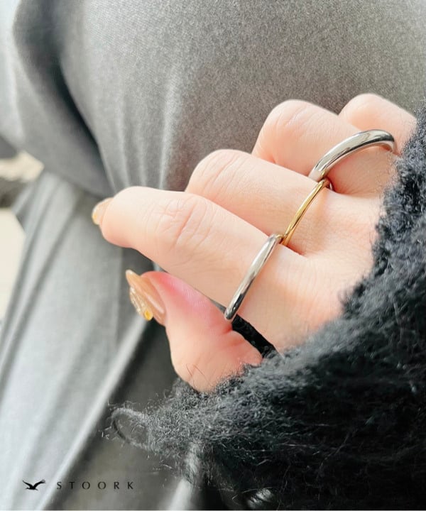 【再入荷】Bicolor Connected Ring - stoork