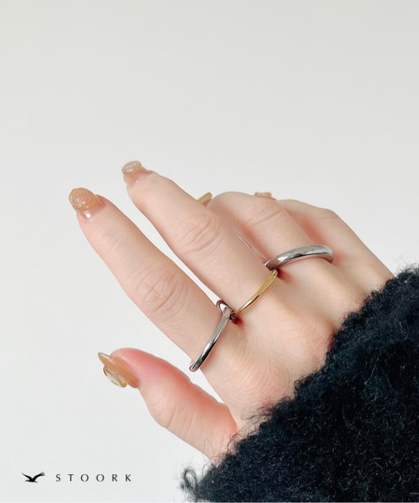【再入荷】Bicolor Connected Ring - stoork
