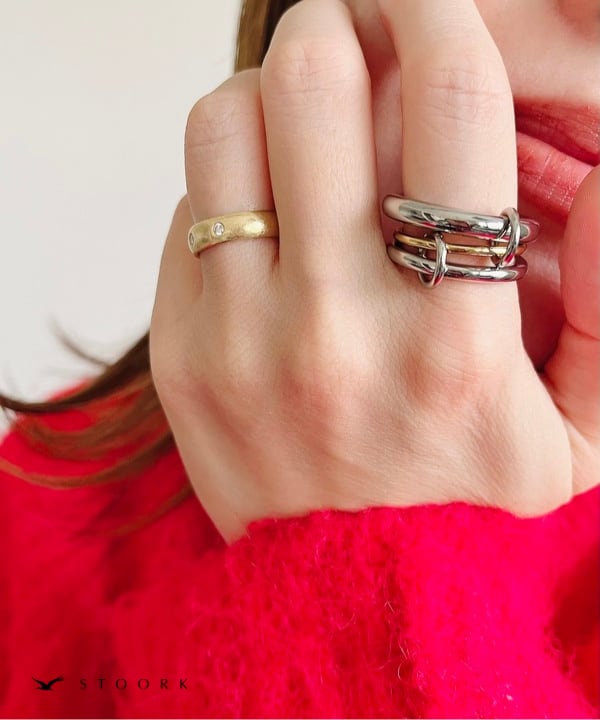 【再入荷】Bicolor Connected Ring - stoork
