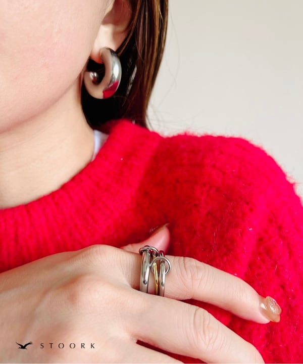 【再入荷】Bicolor Connected Ring - stoork