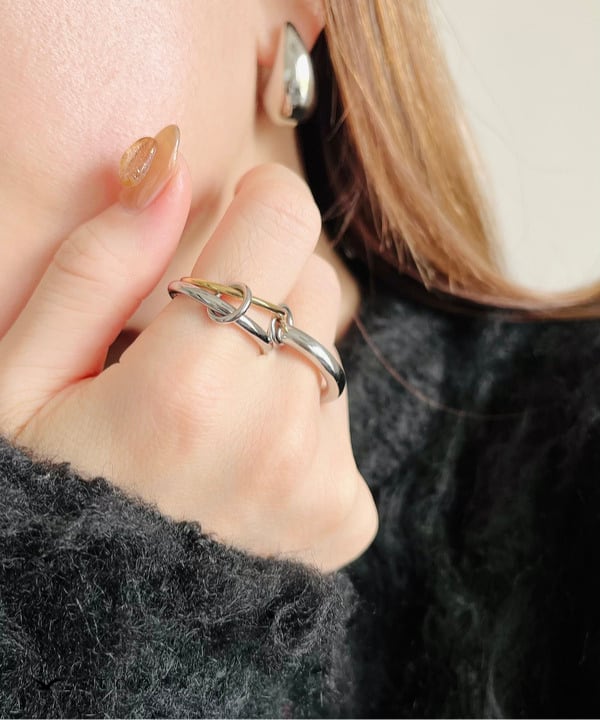 【再入荷】Bicolor Connected Ring - stoork
