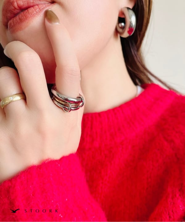 【再入荷】Bicolor Connected Ring - stoork