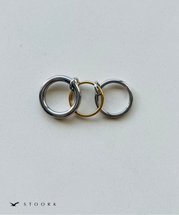 【再入荷】Bicolor Connected Ring - stoork