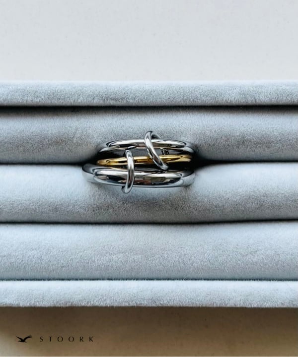 【再入荷】Bicolor Connected Ring - stoork