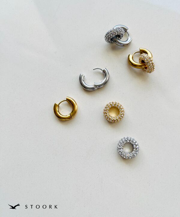 【再入荷】Double Hoop Pierce