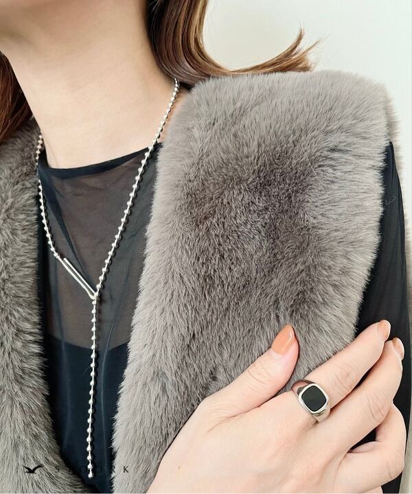 【再入荷】s925 Ball Chain Hook Necklace