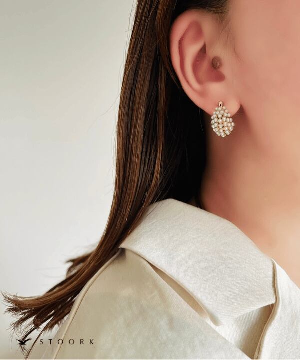 【再入荷】Basket Pearl Pierce