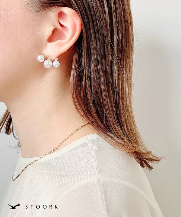 【再入荷】s925 3Pearl Pierce