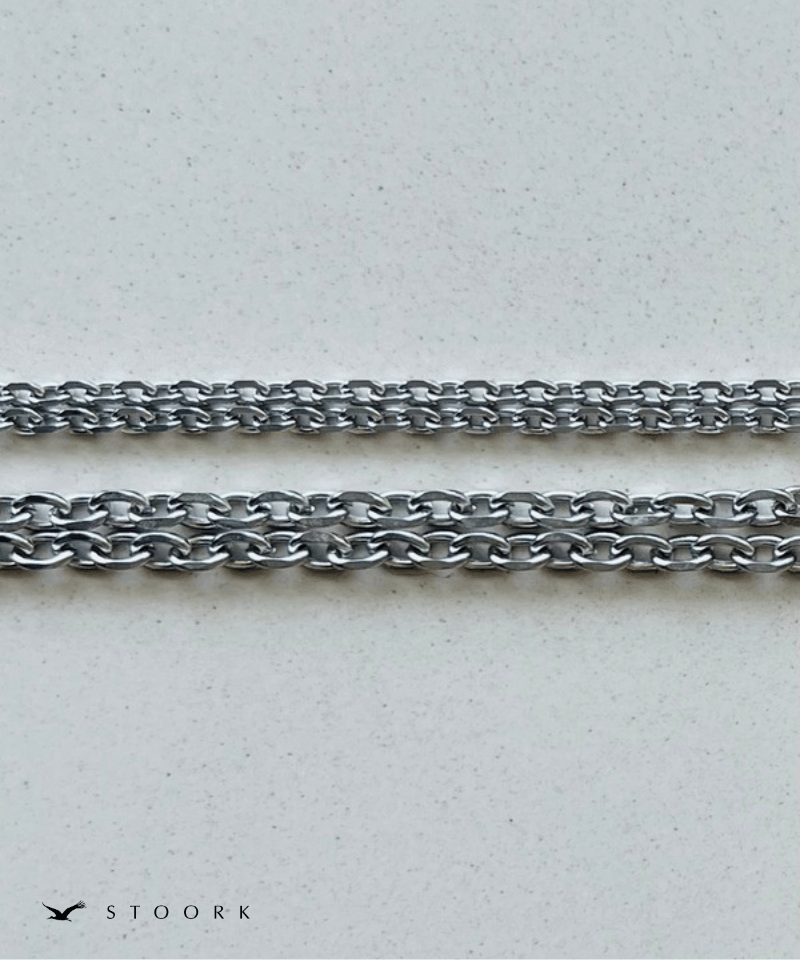 Chain Motif Double Necklace - stoork