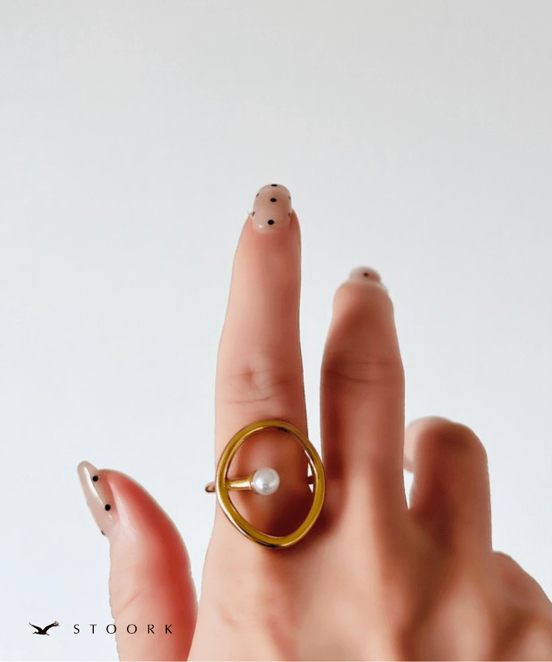 Circle Pearl Ring - stoork