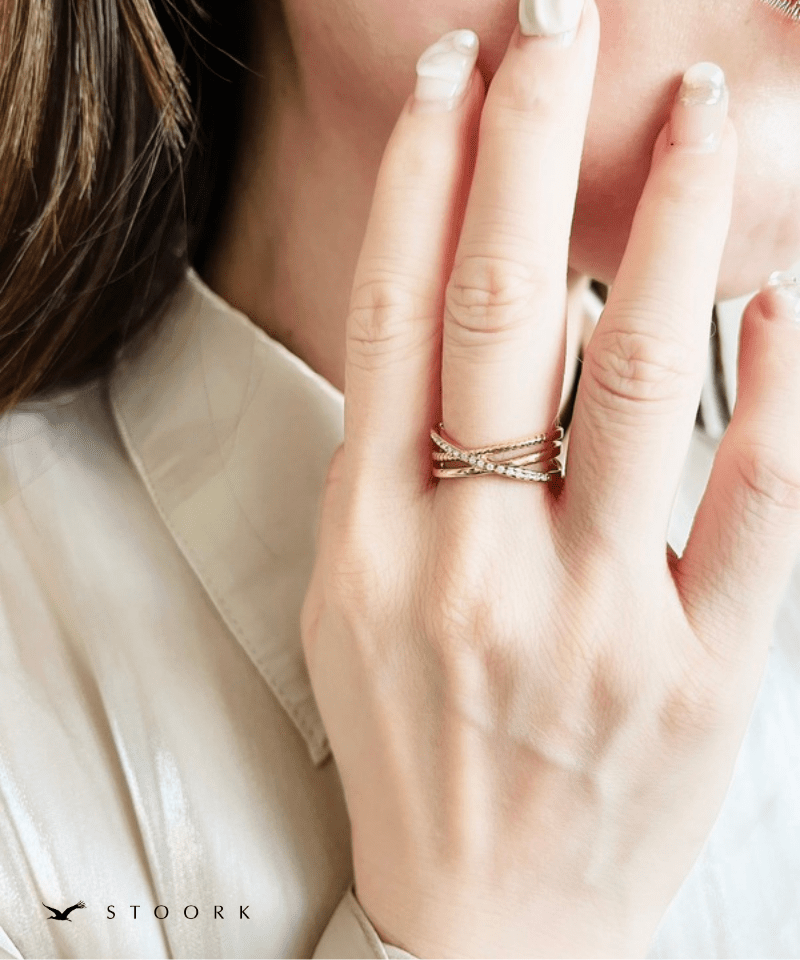 Cross Line Ring - stoork