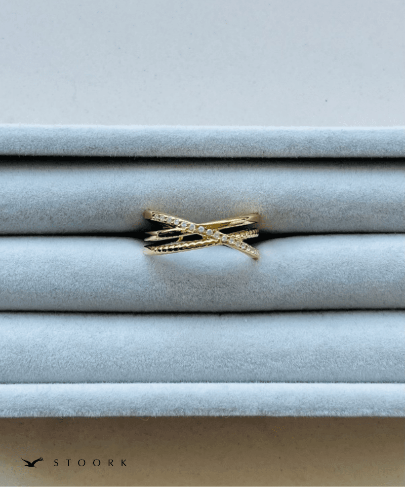 Cross Line Ring - stoork