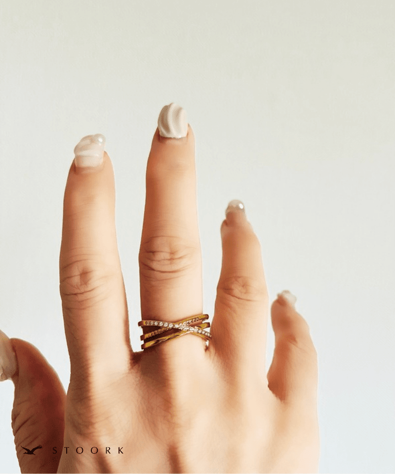 Cross Line Ring - stoork