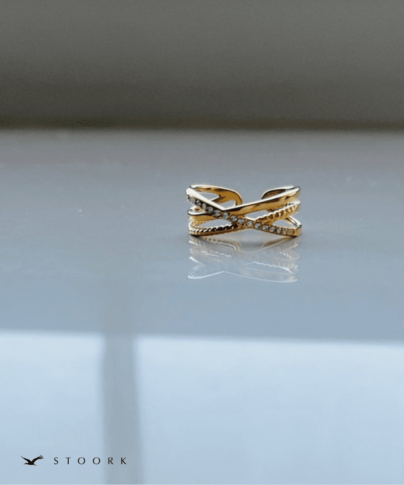 Cross Line Ring - stoork
