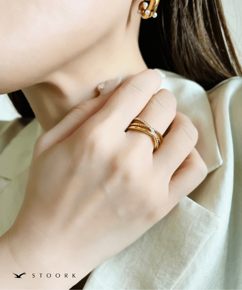 Cross Line Ring - stoork