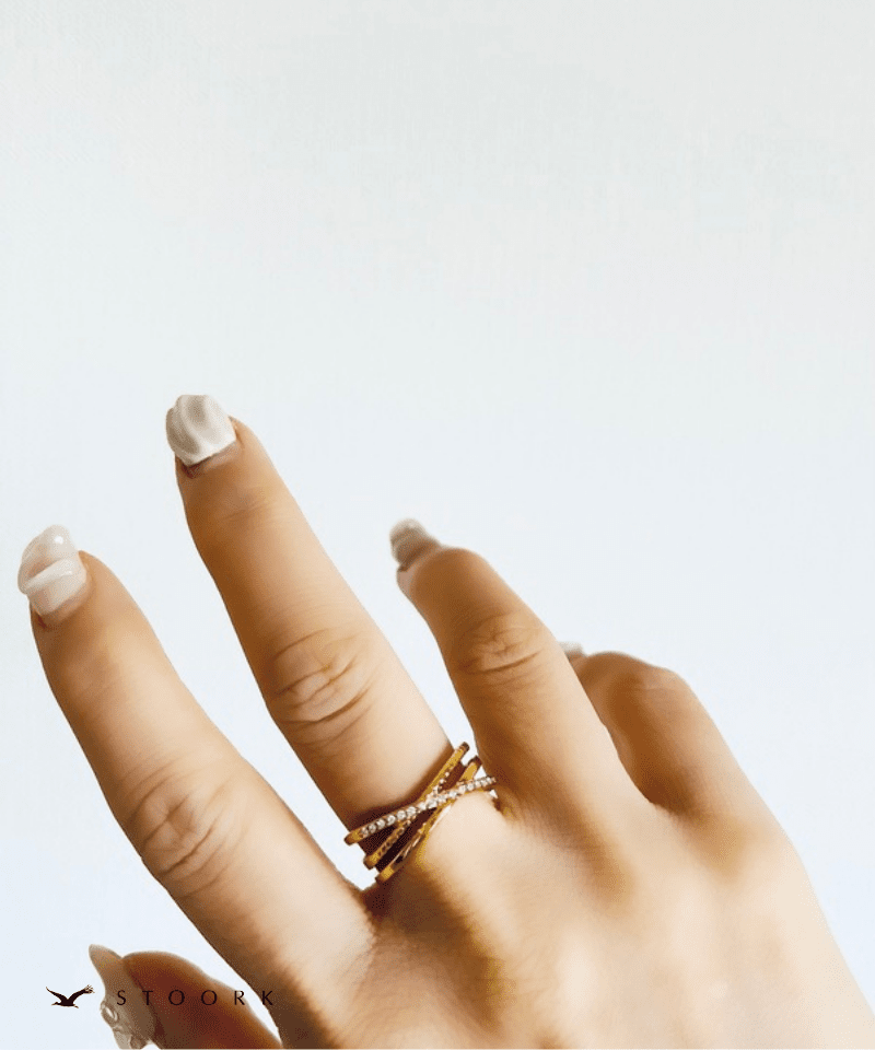 Cross Line Ring - stoork