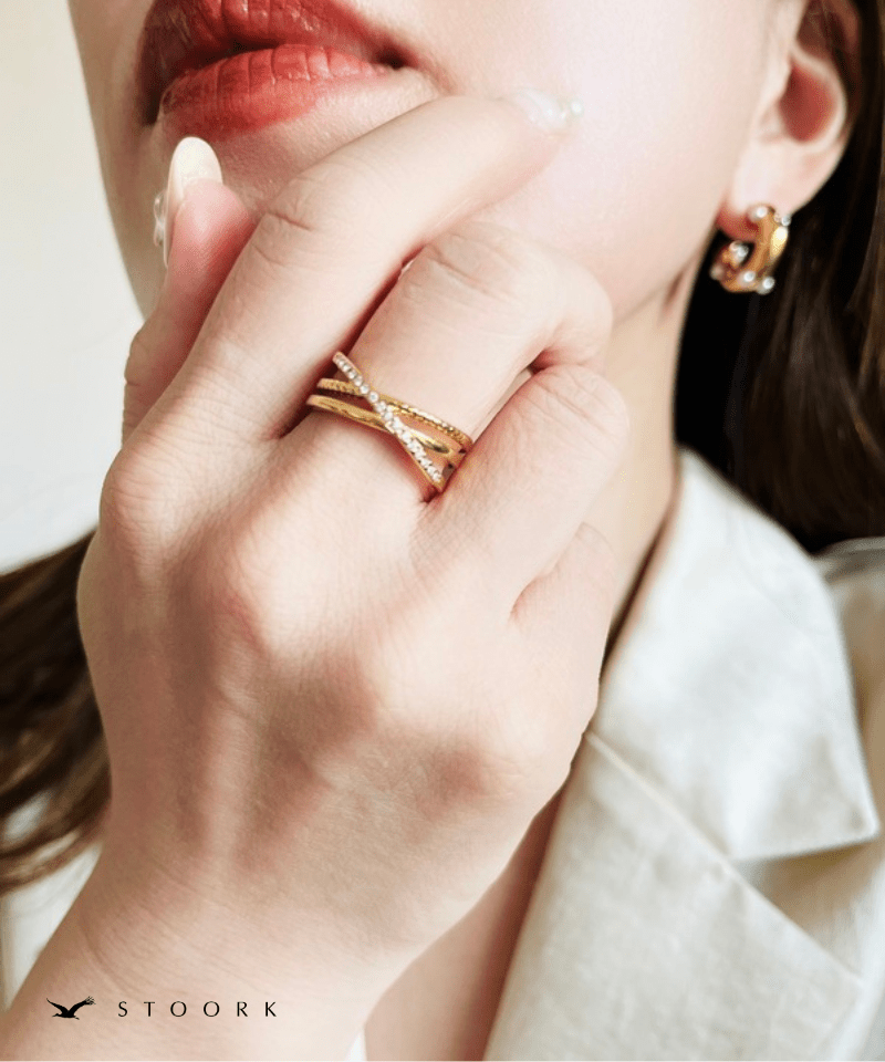 Cross Line Ring - stoork