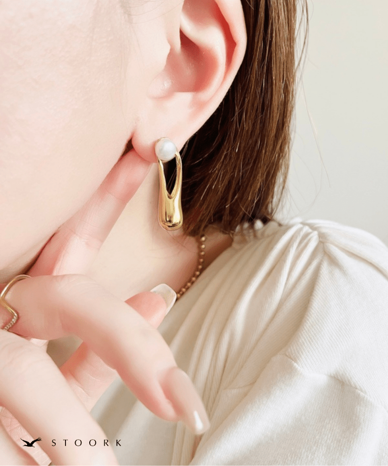 Curve Metal Pearl Pierce - stoork