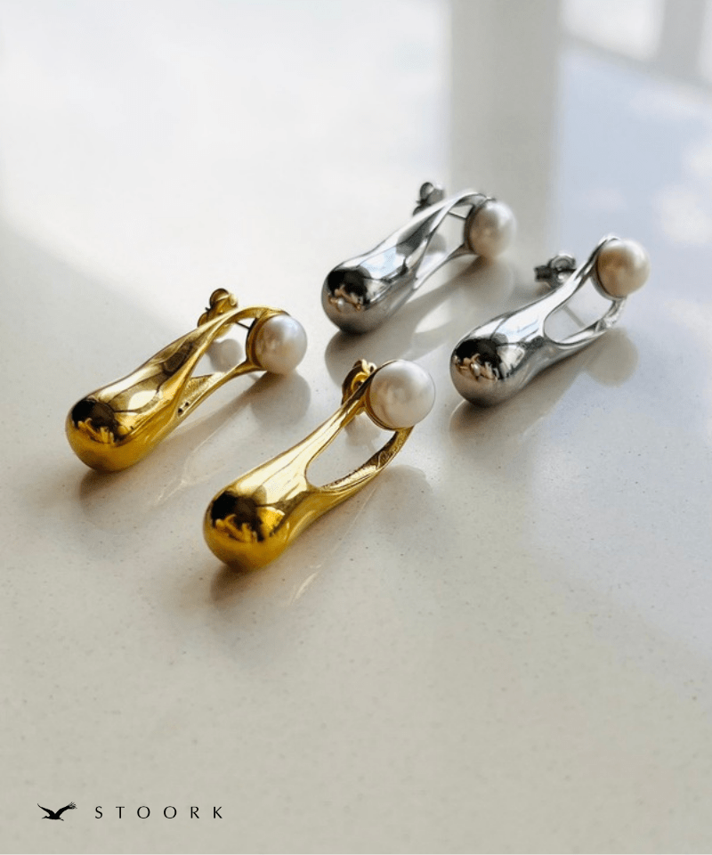 Curve Metal Pearl Pierce - stoork