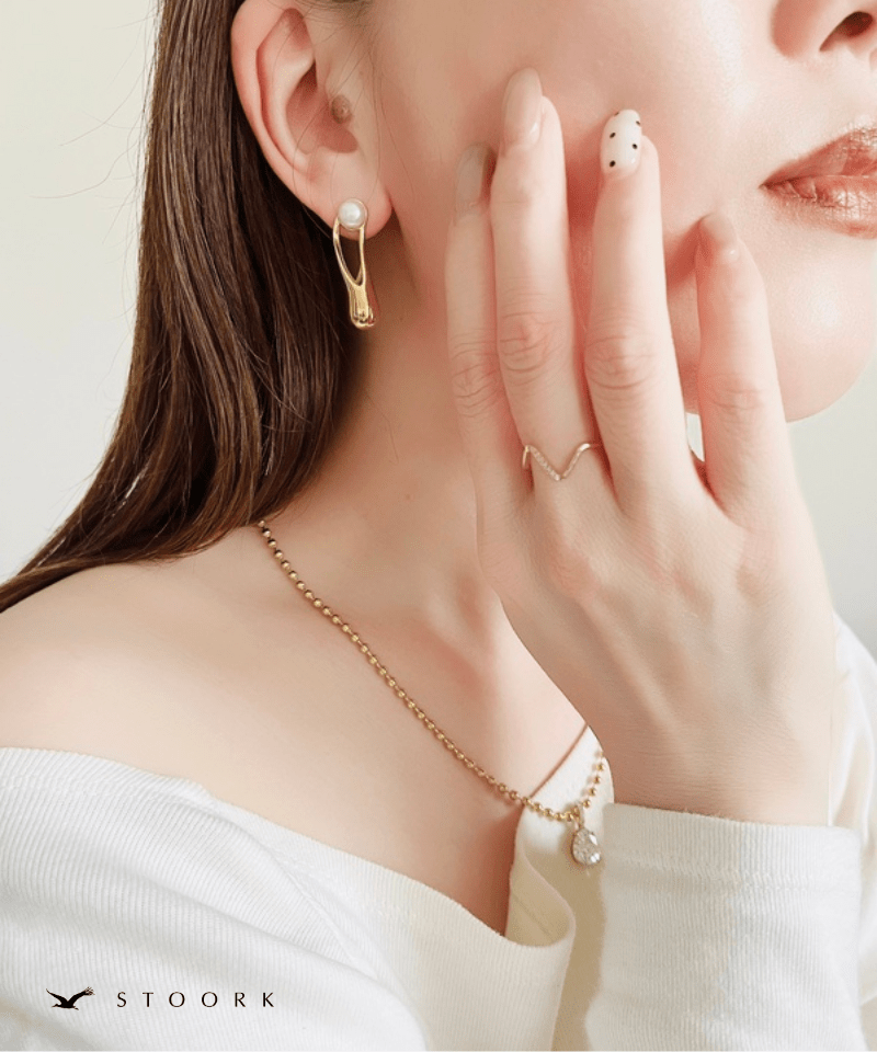 Curve Metal Pearl Pierce - stoork