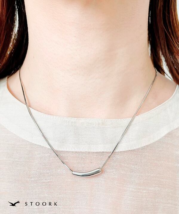 【再入荷】s925 Metal Beans Necklace