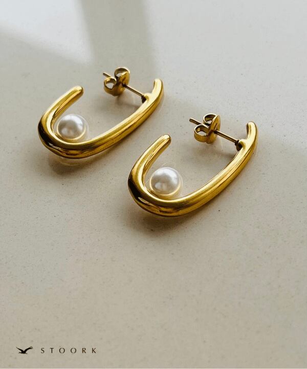 【再入荷】Metal Pearl Pierce