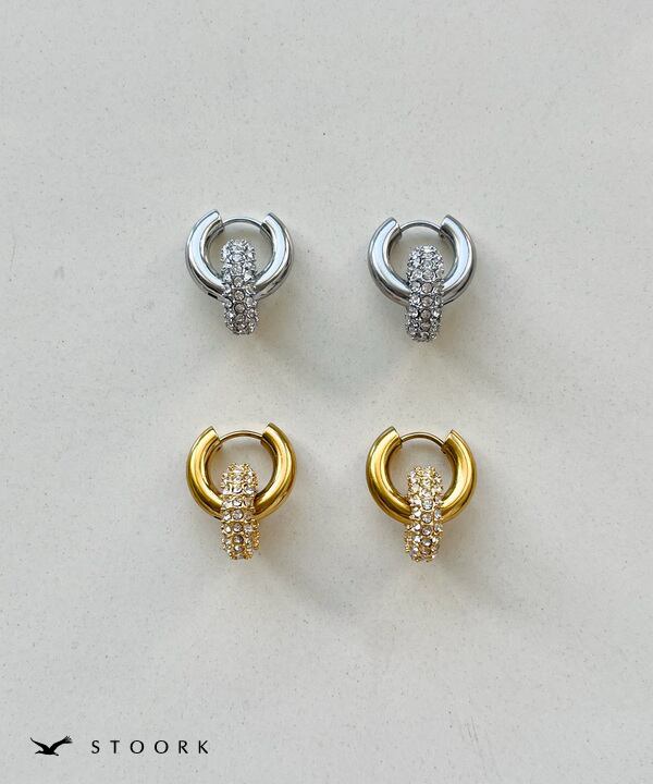 【再入荷】Double Hoop Pierce