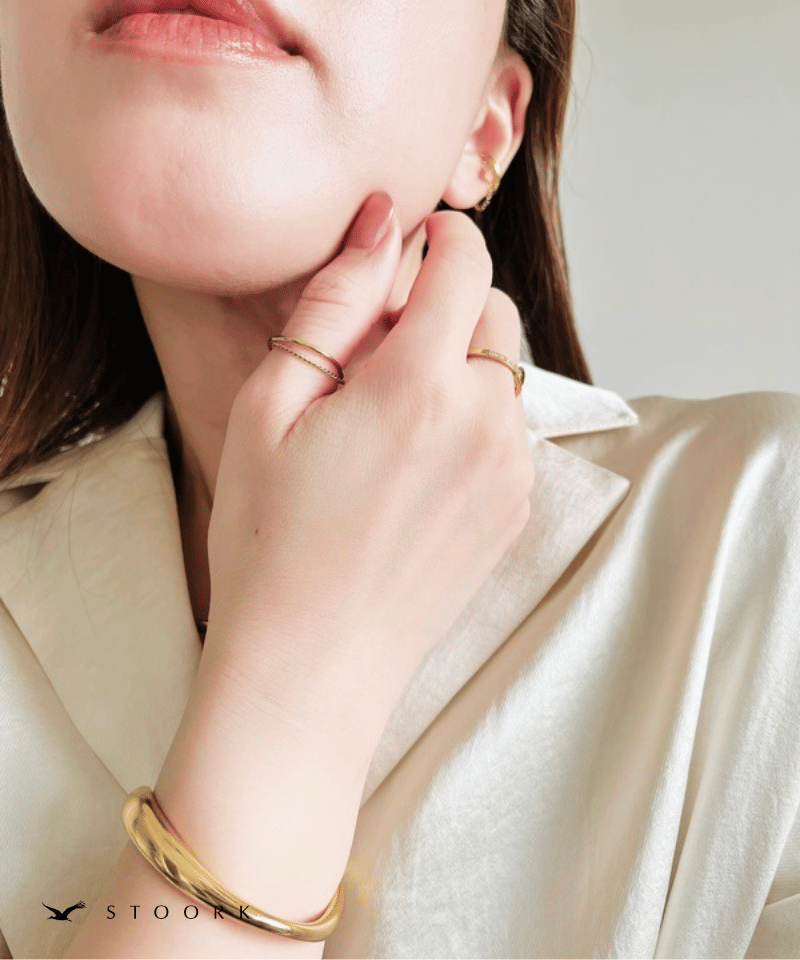 Delicate Double Ring - stoork