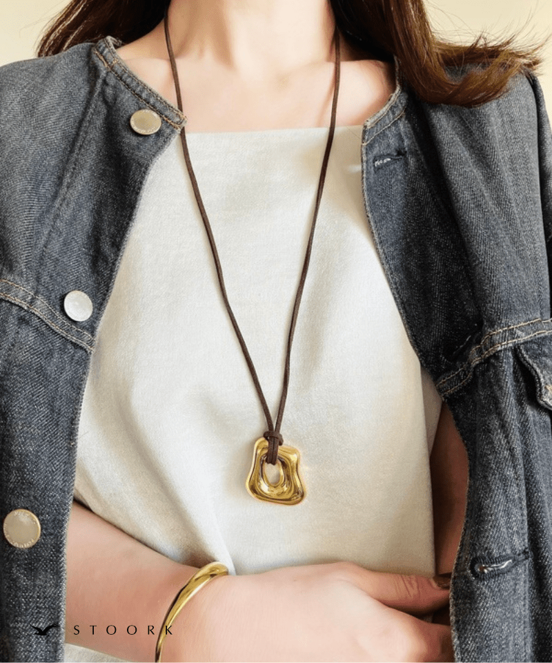 Design Motif Code Necklace - stoork